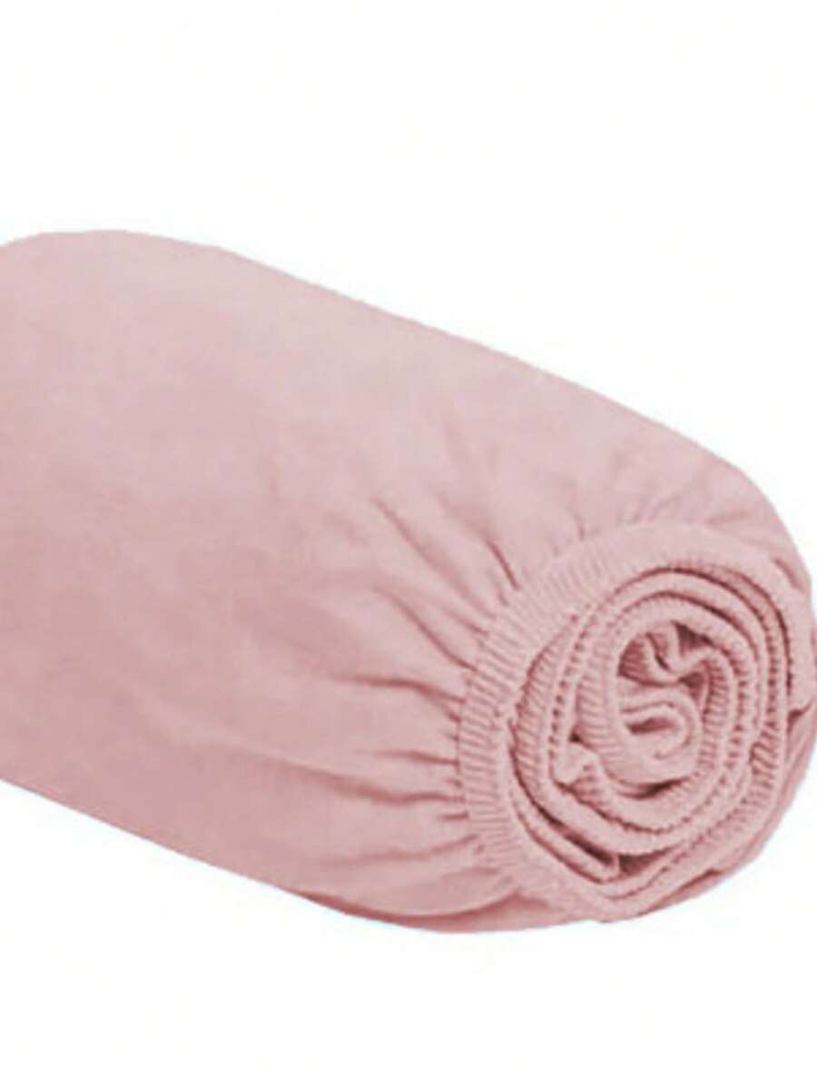 Single Fitted Sheet With Elastic All Around, Micropercal Flex 400 Thread Count, Soft Touch, Single, Double, Queen, King - 淺粉色 - 查看 1