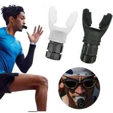 1件装呼吸训练器，肺通气训练器，健身器材，跑步装备，硅胶材质，适用于高海拔潜水训练、健身房、户外呼吸训练工具 - 彩色 - 查看 2