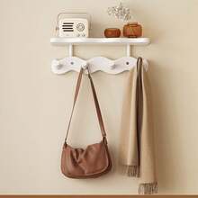 Strong Load-Bearing Hook Rack, Easy Installation, Space-Saving, Practical Home Storage, Over-The-Door Hanger, Wall-Mounted Hook For Bedroom, Living Room, Entryway, Coat Rack - Multicolor - View 7