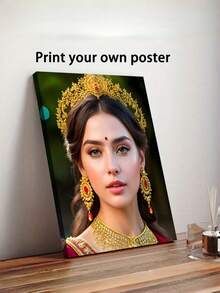 Customized Photo Frame Photo Printing, Personalized Family Portrait, Parents, Siblings, Living Room, Bedroom, Nursery Elegant Decorative Frame, Perfect Birthday, Anniversary, Christmas Gift, Upload Your Own Photo - Multicolor - View 2