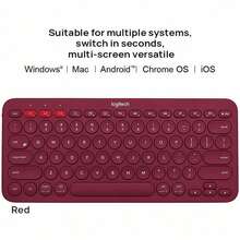Logitech Bluetooth Wireless Keyboard, Efficient Office Work Anytime Anywhere, One-Key Multi-Device Switching, Ultra-Thin Portable, Compatible With IPad, Tablet, Laptop, Phone - View 11