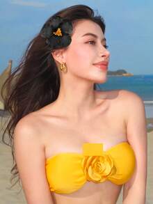 10 chiếc kẹp tóc hoa Hawaii, kẹp tóc hoa sứ nhân tạo cho nữ, bộ kẹp tóc vải phong cách Bohemian cho tiệc bãi biển, kẹp tóc hoa màu trơn thanh lịch, phụ kiện tóc hoa dâm bụt cho phái nữ, mùa hè, kỳ nghỉ, du lịch. - Nhiều màu - Xem 7