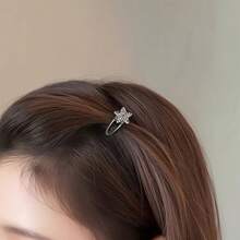 Bộ 5 chiếc kẹp tóc hình nơ đính đá nhỏ, kẹp tóc đính đá cao cấp, kẹp tóc mái mini, phụ kiện tóc. - Nhiều màu - Xem 7