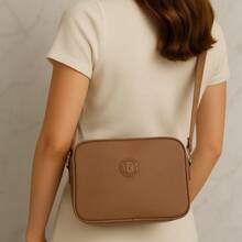 Women's Casual Minimalist Plain Textured Modern Elegant Adjustable Handbag - Special Offer Shipping - 駝色 - 查看 7