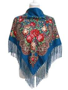 160cm*160cm Lenço Quadrado Tradicional Vermelho e Multicolorido Plus Size para Mulheres, Lenço Quente e da Moda com Decoração de Borla para Inverno, Essencial para Viagens, Toalha de Praia - Multicolorido - Visão 16