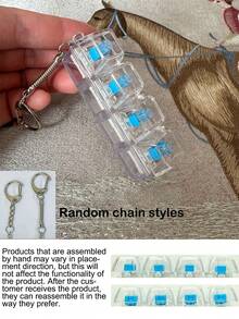 1个独特的键盘帽钥匙扣 - 机械键盘造型，缓解压力，独特的办公桌玩具和小礼物 - 彩色 - 查看 12