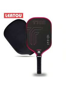 LEATOU T700 Carbon Fiber Pickball,16mm Racket PP Cellular Self-Reflection,High Rotation, High Elasticity,Comfortable Grip,Sanded Surface Layer,Protective Protective Flange,Gift A Tennis Racket Case,Suitable For Both Men And Women, High-Quality Construction. - 彩色 - 查看 11