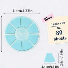 Bộ 4 tập giấy ghi chú hình tròn dễ thương. Gồm 8 tập, tổng cộng 160 tờ (20 tờ mỗi tập). Giấy có nhãn màu sắc nhẹ nhàng, thích hợp để ghi chú, viết nhật ký, phân loại tài liệu và sắp xếp văn phòng phẩm. Món quà lý tưởng cho học sinh, người yêu thích văn phòng phẩm và nhân viên văn phòng. - Một cỡ - Xem 5