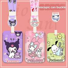 SANRIO 1个可爱卡通学生卡套，带挂绳，可用于公交卡、餐卡、校园卡。 - 彩色 - 查看 6