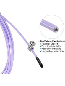 - Cable de repuesto de cuerda de salto de velocidad, cable de acero para entrenamiento de salto de cuerda,44462472 - Dorado - Ver 5