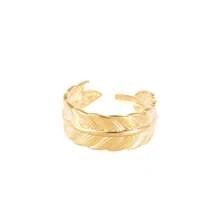 A Titanium Steel Ring With A High-End Feel - Gold - View 5