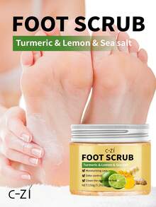 CI-ZI Exfoliante de pies de cúrcuma, elimina suavemente los callos, nutre profundamente, hidrata, deja la piel suave y radiante - Honey - Ver 2