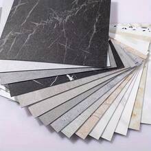 15/30 piezas Pegatinas autoadhesivas de mármol falso para piso, acabado mate, impermeables, antideslizantes, adecuadas para cocina, baño, sala de estar, papel tapiz de PVC, para renovación del hogar, decoración de pared y piso, decoración de piso de baño - Multicolor - Ver 4