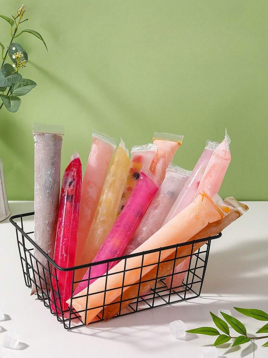 多用途一次性冰棒袋，透明自封冰袋，非常适合自制酸奶、水果冰棒、冷冻甜点等。 - 透明均碼 - 查看 1