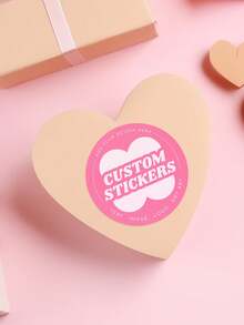 1/60/120/240 Pcs Customized Round Stickers - Personalized Design Stickers, Customized Thank You Labels, Customized Logo Stickers, No Ironing Required, Perfect For Gift Packaging, Party Decoration, Birthday Party Styling, Journaling, Office Organization, Home Decor, Business Promotion - Multicolor 1 - View 6