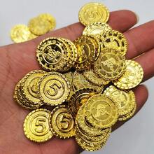 100枚海盗道具金币，逼真假币，寻宝游戏配件 - 彩色 - 查看 2
