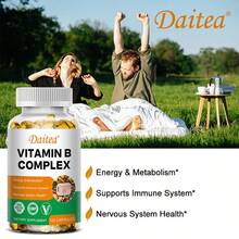 Vitamin B Supplement - Contains Multiple B Vitamins - Supports Energy And Metabolism, Immune System And Nervous System Health - 120 Softgels - 1 Bottle - View 3