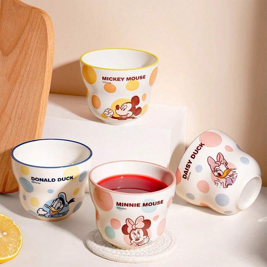 Bộ 2 cốc sứ Disney, cốc Stitch dễ thương, cốc chịu nhiệt đựng sữa/cà phê, thích hợp làm quà tặng cho gia đình, tiệc âm nhạc, Ngày của Mẹ, Ngày Nhà giáo. - Nhiều màu - Xem 1