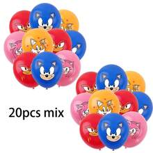 Hedgehog Blue Cartoon Character Latex Balloon Set, Cartoon Action Figure, Cartoon Game Theme Party Decor - View 5