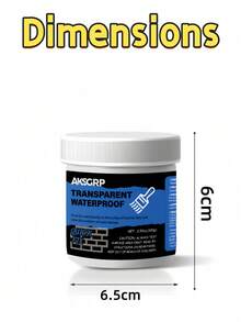 2 pezzi/set, 100g per bottiglia di sigillante trasparente impermeabile (adatto per la spazzolatura), sigillante incolore ad asciugatura rapida, applicabile per costruzioni e uso domestico, 1 bottiglia di agente impermeabile incolore, sigillante impermeabile e isolante, sigillante trasparente per riparazioni impermeabili, super agente antifuga incolore, rivestimento impermeabile trasparente - A - Visualizzare 14