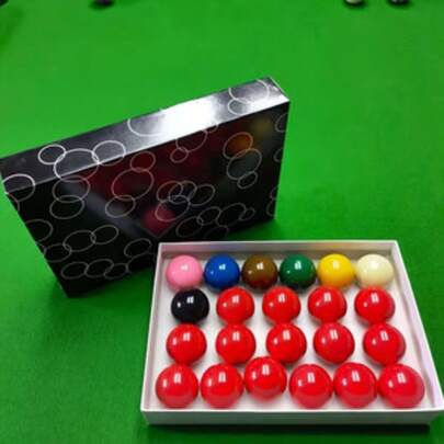 1 Bộ bi bida Anh 1-7/8", 22 quả bi bida nhỏ, đường kính 47.6mm, bền, chống sốc, màu sắc tươi sáng.