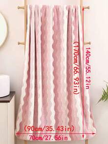 Damen Weiche, saugfähige Korallen-Fleece Handtücher & Badetücher - Pink - Übersicht 8