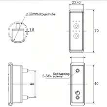 Toallero eléctrico para baño, temporizador, termostato, interruptor inteligente, calentador para toallero, secador de toallas de baño negro, plateado y blanco - tubo redondo blanco - Ver 4