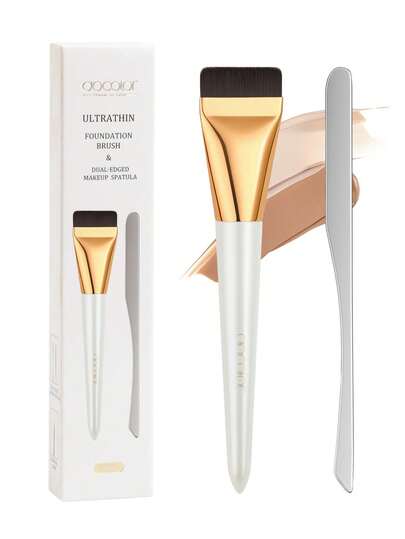 docolor Bộ cọ và thìa tán kem nền 2 trong 1, tiện dụng, không lem, tạo lớp nền mịn màng, không vệt - Một giải pháp đột phá cho lớp nền mịn màng, rạng rỡ và sạch sẽ.