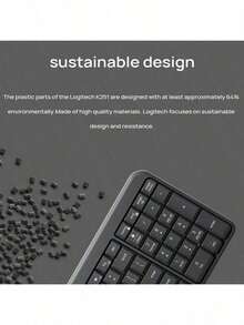 Logitech Keyboard kantor senyap, desain ramping dan portabel, koneksi Bluetooth stabil, pasang dan mainkan, tombol nyaman, tahan lama, cocok untuk penggunaan di rumah dan kantor. - View 5