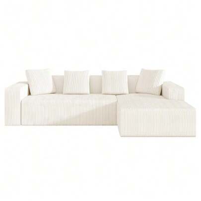 Fully Assembled Sofas, Cloud-Shaped Combination Sofas With L-Shaped Covers, Modern Modular Sofas With Seat Covers, Four-Sided Sofas For Living Room And Bedroom.