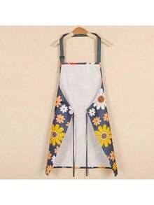 1pc Waterproof Printed Apron, Fashionable Polyester Kitchen Apron, Adjustable Women's Apron, Suitable For Manicurists, Cooking, Baking, Grilling And DIY Projects, Gardening And Cooking - Oil-Proof, Kitchen, Bathroom, Kitchen Supplies, Household Items, Mother's Day, Unisex, Kitchen Essential - Multicolor - View 5