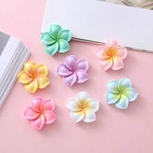 30pcs Random Mixed Color 5-Petal Flower DIY Cream Gel Phone Case Material Pack, Handmade Craft Resin Jewelry Accessories - Multicolor - View 7