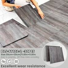 15/30 piezas Pegatinas autoadhesivas de mármol falso para piso, acabado mate, impermeables, antideslizantes, adecuadas para cocina, baño, sala de estar, papel tapiz de PVC, para renovación del hogar, decoración de pared y piso, decoración de piso de baño - Multicolor - Ver 16