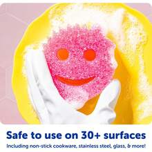 Scrub Sponges - Dish Scrubber   Non-Scratch Cleaning Sponges Kitchen, Bathroom   Multi-Surface - Dual-Sided Dish Sponges Scrubbing - Online Exclusive (3 Count) - Scrub Mommy - View 5