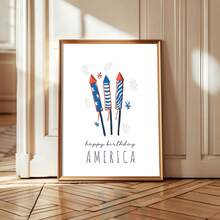 5PCS 1776 250th Independence Day Limited Edition American Canvas Murals - July 4th Patriotic Poster, Used For Room Aesthetic Home Decoration, Minimalist Wall Art Optional Frame Room Decoration Murals, Wall Decoration For Living Rooms, Bedrooms, Offices, Bars, University Dormitories - 5pcs - View 7