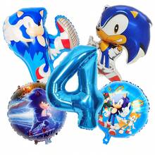 Hasbro 32-Inch 1-9 Blue Number Foil Balloons, Hedgehog Cartoon Character Balloon Set, Cartoon Aluminum Foil Balloons, Suitable For Birthday Party Decoration - View 17