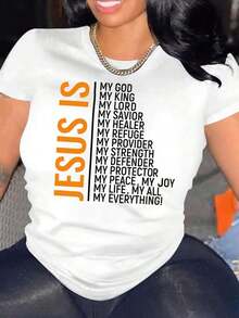 Dam-T-shirts - Vit - Visa 1