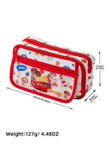 1 hộp bút vải canvas hình quả táo và chú cún hoạt hình dễ thương, túi đựng văn phòng phẩm học sinh tối giản dung tích lớn, túi đựng bút kiểu dáng ngọt ngào dành cho bé gái, hộp đựng đồ dùng văn phòng, hộp bút dung tích lớn chất lượng cao, phụ kiện bàn làm việc, thích hợp làm quà tặng ngày Valentine, đồ dùng học tập, đồ dùng giải trí ở trường, phần thưởng học đường, đồ dùng lớp học cho giáo viên, đồ dùng cần thiết cho năm học mới. - Apple Puppy - Xem 7