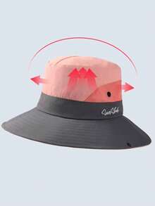 1pc Outdoor Travel Fishing High Cost-Performance Sun Hat, Full UV Protection Bucket Hat - A - View 3