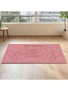 1pc 35x80cm (13.78x31.5 Inches) High Density Diatomite Yoga Mat | Non-Slip Wear-Resistant Fitness Training Mat | With Foot Position Guide Line Suitable For Squats, Yoga, Strength Training | Suitable For Wooden Floor, Tile, Cement | Washable And Easy To Clean, High Rebound Multi-Functional Exercise Mat For Home Gym, Yoga Equipment, Pilates Equipment, Yoga Accessories, Pilates Accessories, Gym Fitness Equipment - Multicolor - View 15