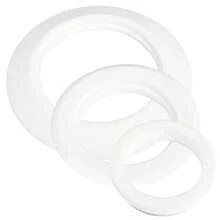 FINGER TEN 3pcs Silicone Golf Putter Training Set, Dengan Cincin Miring dan Pengurang Diameter Lubang (1 Inci dan 3/4 Inci), Cocok Untuk Latihan Pukulan Presisi di Dalam dan Luar Ruangan - Putih - View 1