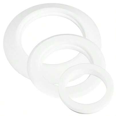  FINGER TEN Silicone Golf Putting Rings 3 PiecesSet, Golf Training Tool With Ramp Ring & Hole Reducers (1" & 3/4") For Indoor & Outdoor Precision Putting Drills