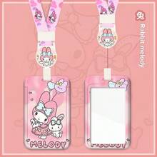 SANRIO 1个可爱卡通学生卡套，带挂绳，可用于公交卡、餐卡、校园卡。 - 彩色 - 查看 7