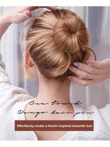 Bộ 3 dụng cụ tạo búi tóc rối, dụng cụ tạo kiểu tóc cho nữ, dụng cụ tạo búi tóc hình bánh donut, phụ kiện tóc. - Nhiều màu - Xem 5