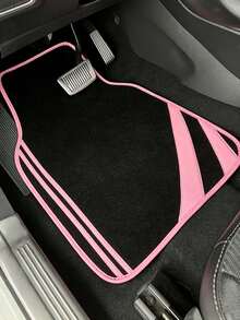 4pcs Universal Car Floor Mats, Universal Anti-Slip Waterproof Car Carpet Liners, Washable Durable Car Interior Accessories Fit For Sedan, SUV And Hatchback, All-Weather Protection, Stylish Interior Protection And Easy Cleaning Solution - Car Floor Mats - View 5