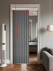 Rèm cửa trượt gấp gọn, rèm ngăn phòng ngủ, không cần khoan, rèm ngăn phòng tắm, nhà bếp. - o - Xem 15