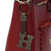Metal Keychain With Engraved Initial And  Calendar - Handmade Gift Of Mexican Heritage - Letter H - View 6