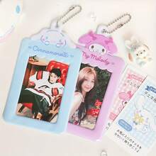 SANRIO 1 chiếc hộp đựng thẻ ảnh dễ thương, hộp đựng thẻ ảnh hoạt hình thời trang 3 inch, đồ dùng văn phòng phẩm, bảo vệ thẻ ID, chứng chỉ, quà tặng sinh nhật và ngày lễ. - Hình chữ nhật - Xem 5