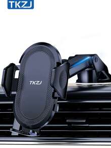 TKZJ T001 车载手机支架，【全新升级】仪表盘手机支架，通用型，适用于汽车仪表盘和空调出风口，兼容 和安卓手机 - 彩色 - 查看 6
