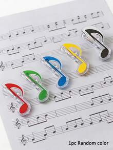 1pc Music Score Clip, High-Quality Memo Clip, Book Clip, Stationery File Clip, Secure Music Sheet Clip, Note Paper Clip, Piano Music Clip, Drum Score Clip, Musical Instrument Accessory - Multicolor - View 11